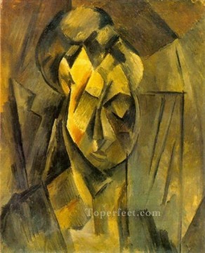  man - Head Woman Fernande 1909 cubist Pablo Picasso
